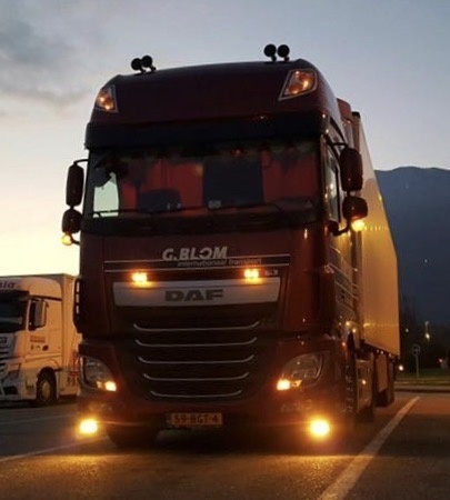 Oranje LED dagrijverlichting voor de DAF XF/CF Euro6