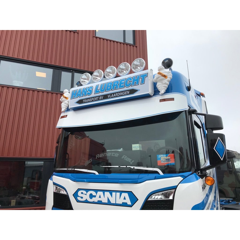 Scania Originele Scania 4-/R-serie zonneklep lamp in oranje, wit, LED en bol