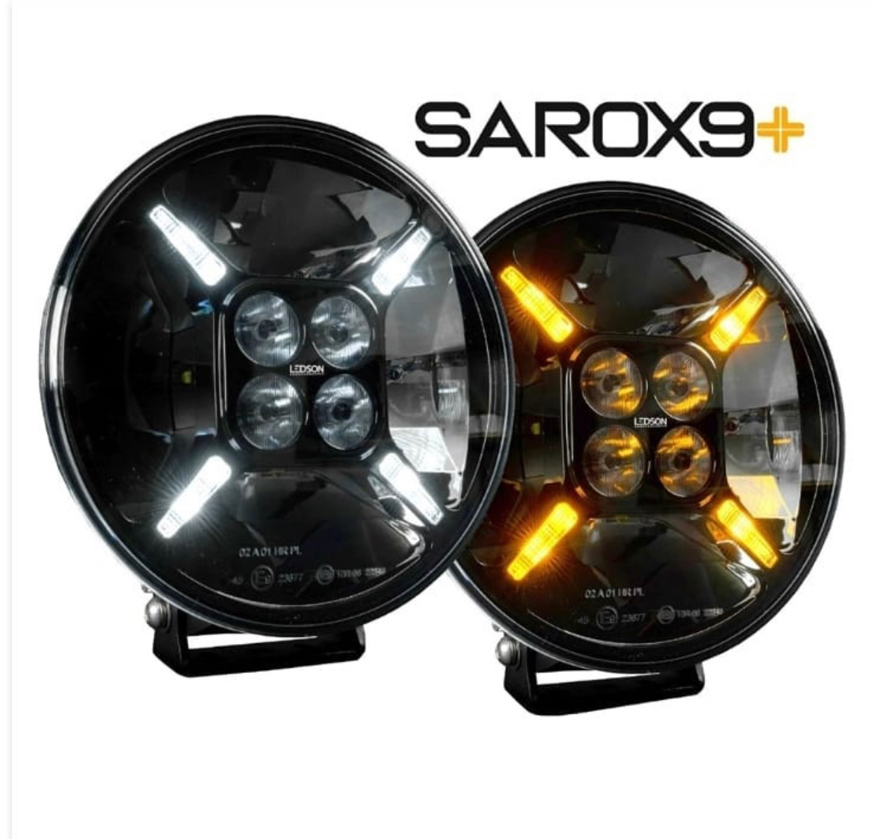 Ledson Sarox 9+ verstraler met oranje en wit stadslicht!