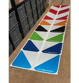 GIS GIS length sign sticker (set) in different colors