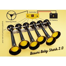 Basuri Basuri baby shark 2.0 airhorn 24v - 19 melodies