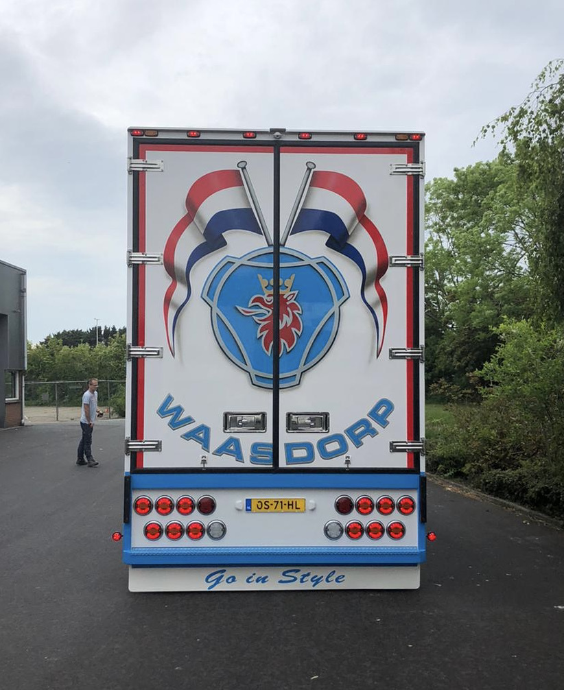 Witte spatlap 248x35cm