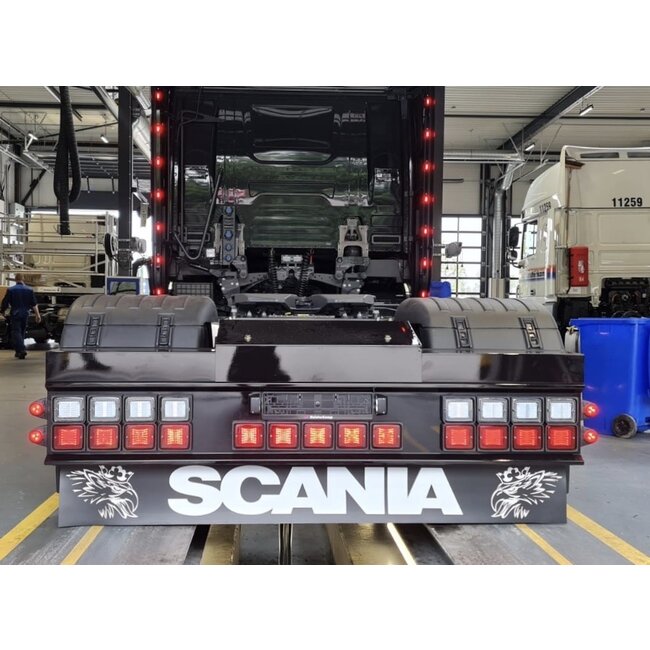 Steel Rear Bumper with 8 or 13 square holes