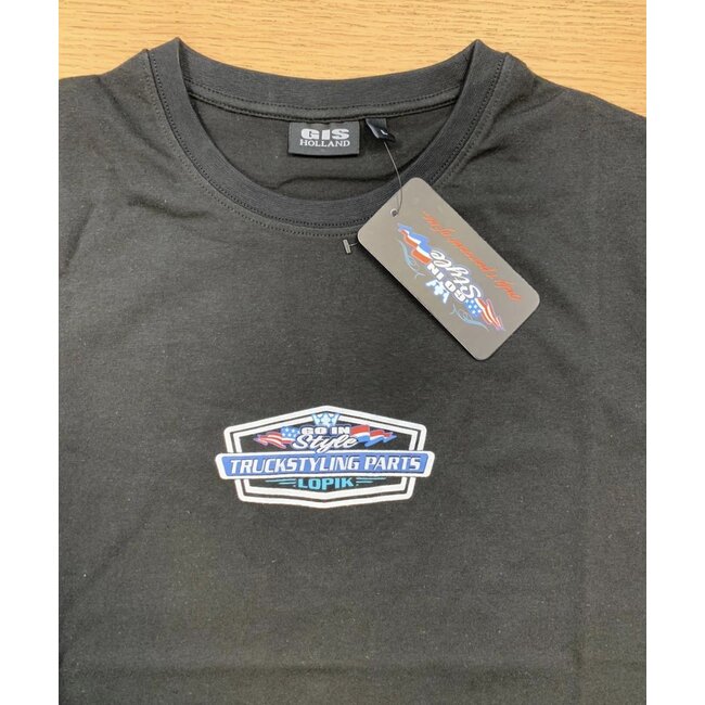 T-Shirt 1% of us black with full colour print