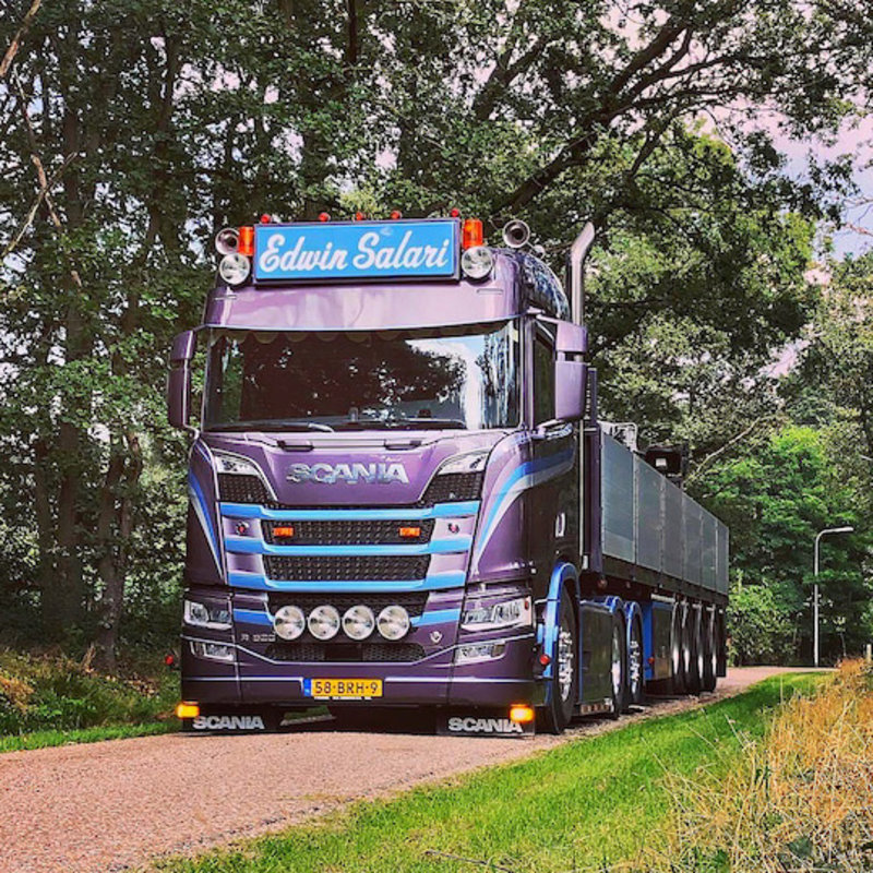 Scania Spatlap Scania Soft - Zwart (stuk)