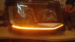 Dagrijverlichting Scania NG wit/oranje/flitser