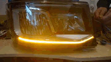 Dagrijverlichting Scania NG wit/oranje/flitser