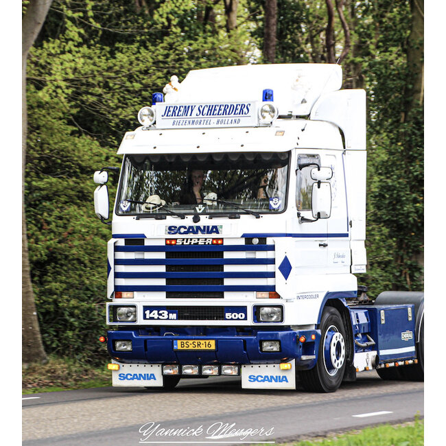 Scania spatlap wit (stuk)
