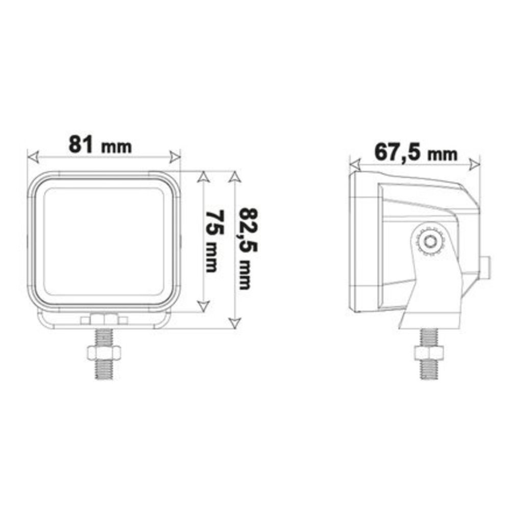 Ledson Ledson Vega F LED achteruitrijlicht / Werklamp 40w