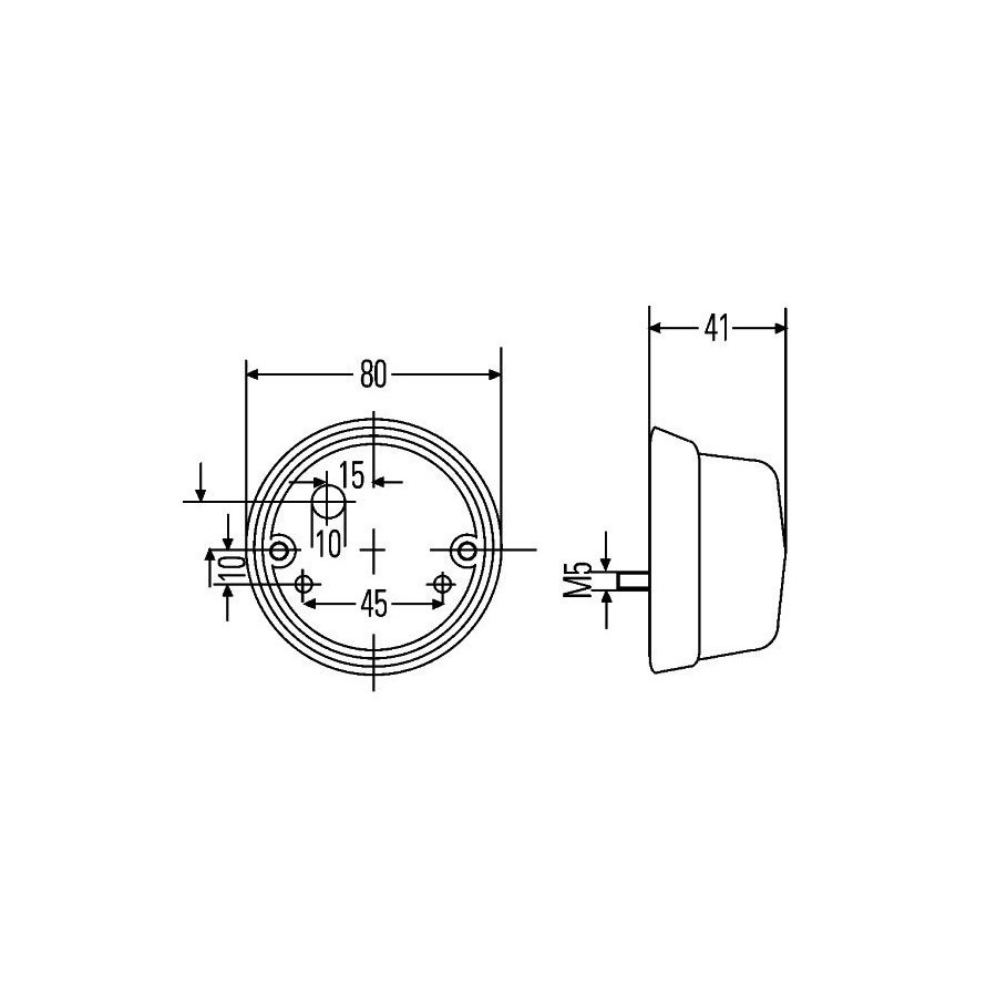 Hella achterlicht - rood