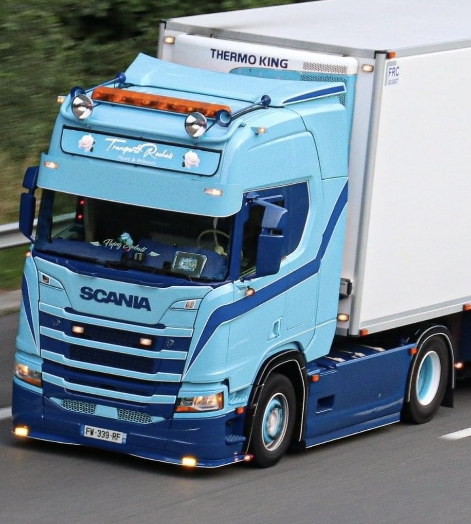 Originele Scania 4-/R-serie zonneklep lamp in oranje, wit, LED en bol