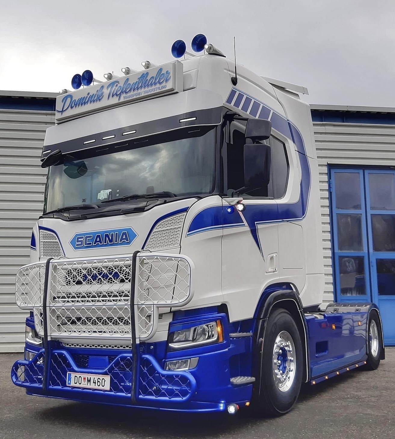 Fox Parts Zonneklep Scania NG 39 cm hoog (5 tplg nieuw type) Recht - Laag