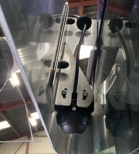 Camerasteun voor Scania NG met Fox Parts zonnekleppen