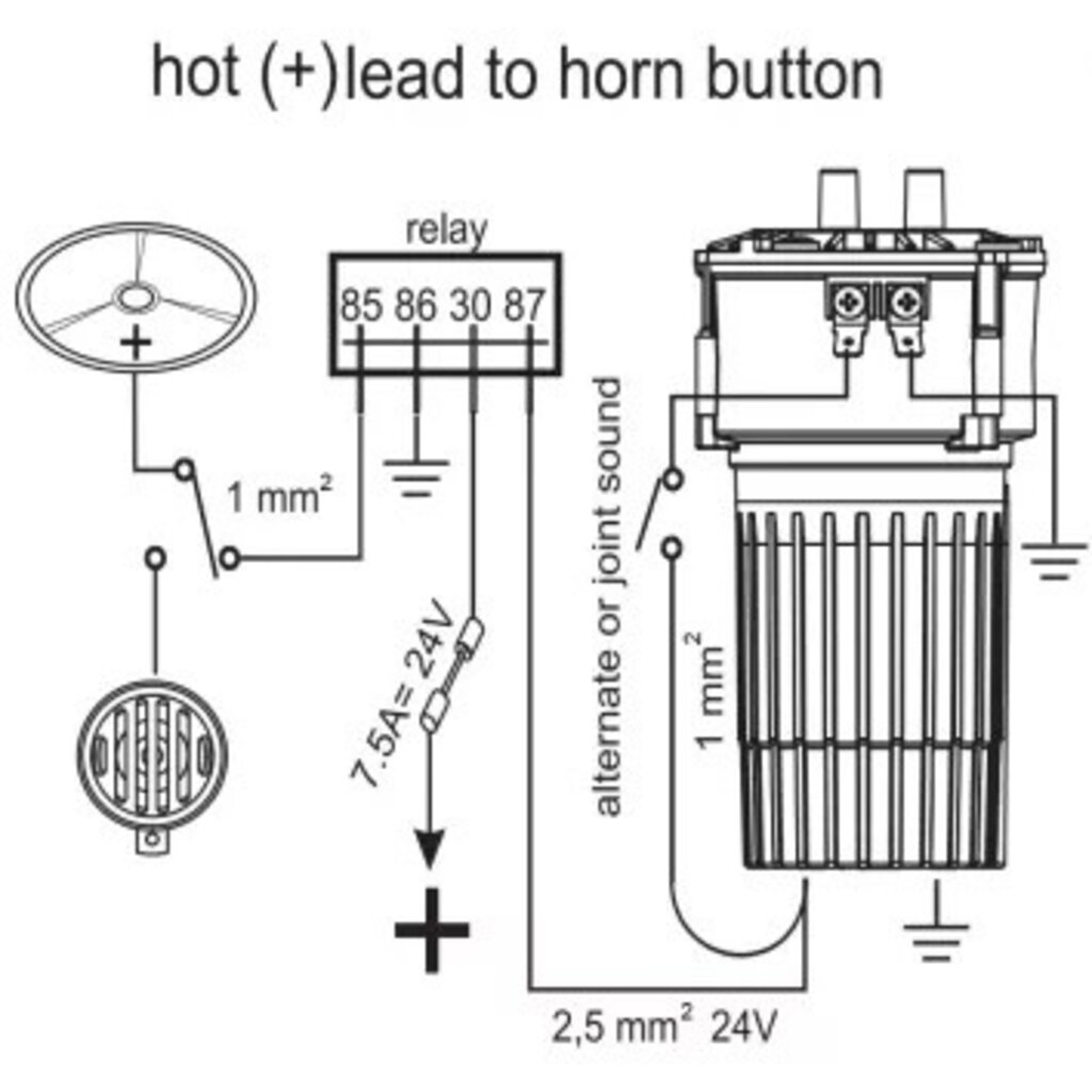 Marco Italian horn FAST with 24V compressor