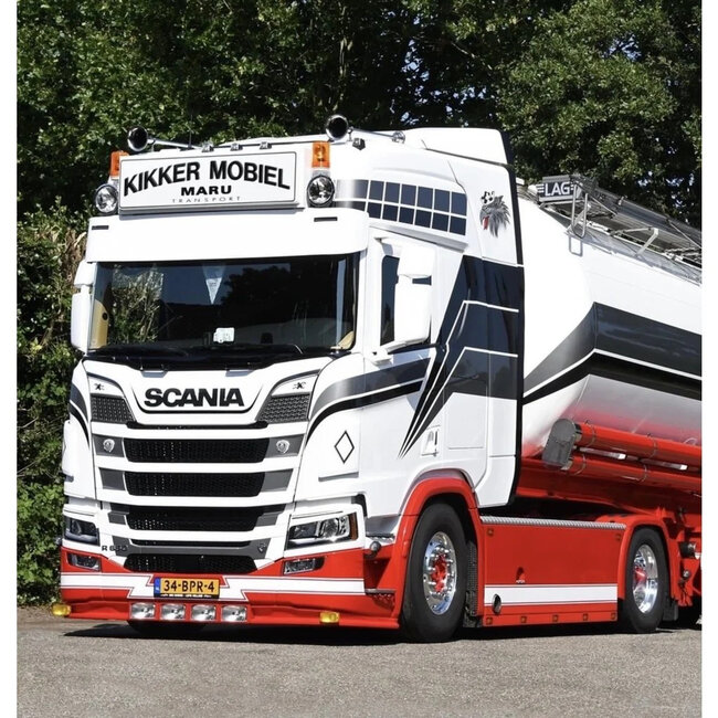 Turbo Truckparts onderspoiler Scania NextGen medium bumper met Talmu's