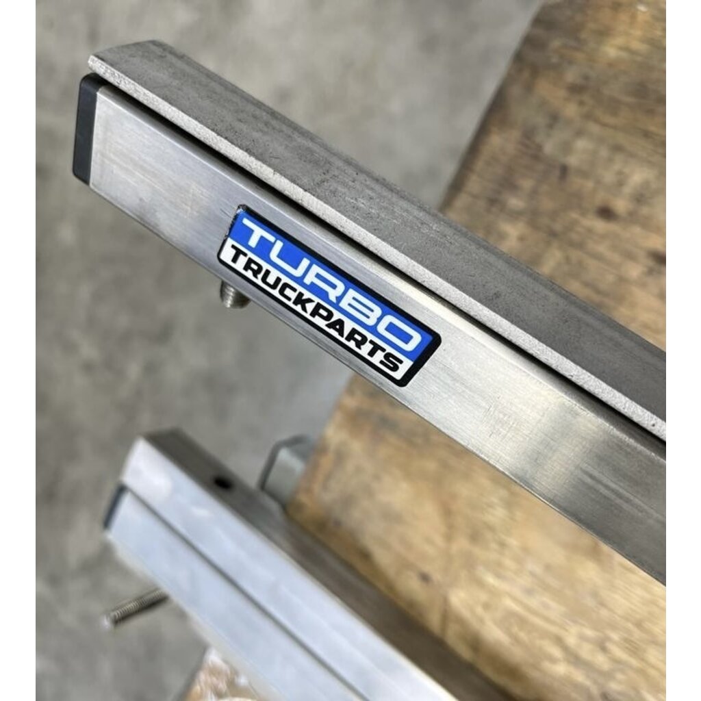 Turbo Truckparts Hinged mudflap support for the rear bumper!