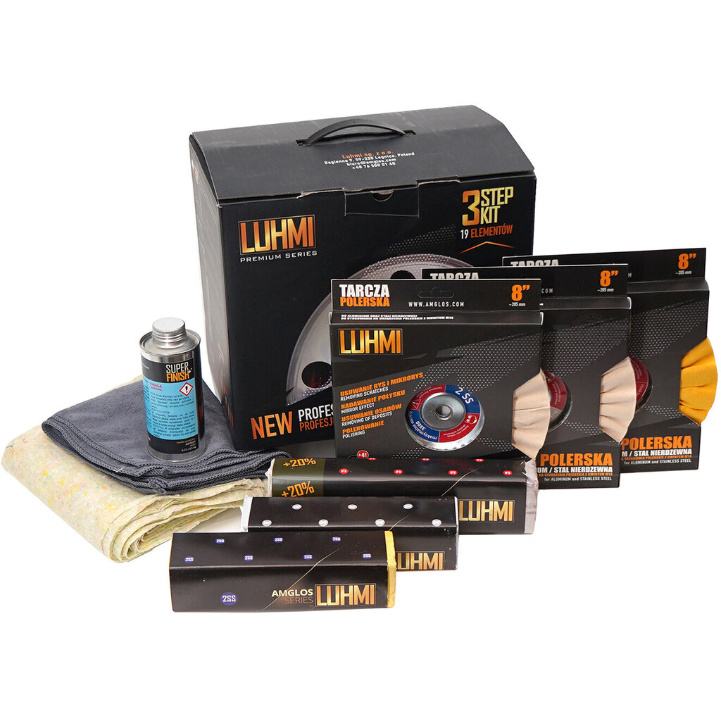 Luhmi 3 Step polishing products in 1 box by Luhmi