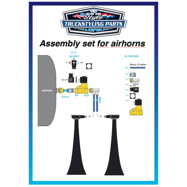 Omnius assembly set for Airhorns