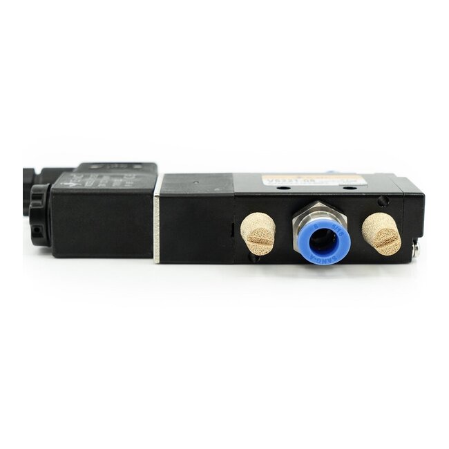 Solenoid valve for exhaust valve