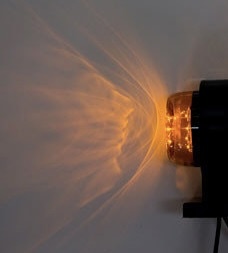 Strands Viking breedtelamp oranje LED