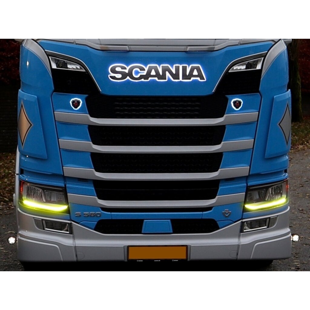 Scania Oranje of warm wit dagrijverlichting voor de Scania Nextgen
