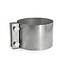 Universeel Stainless exhaust clamp 114 or 129mm