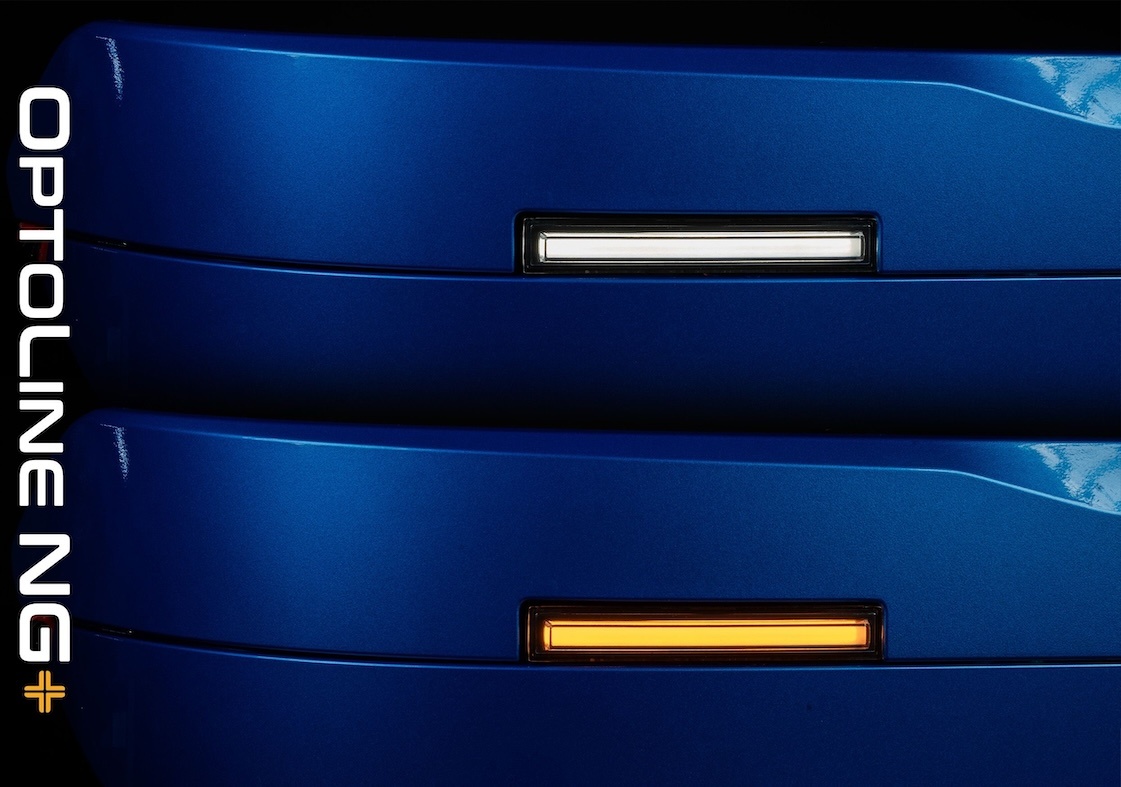 Optoline NG+ zonnekleplamp voor Scania NextGen wit/oranje