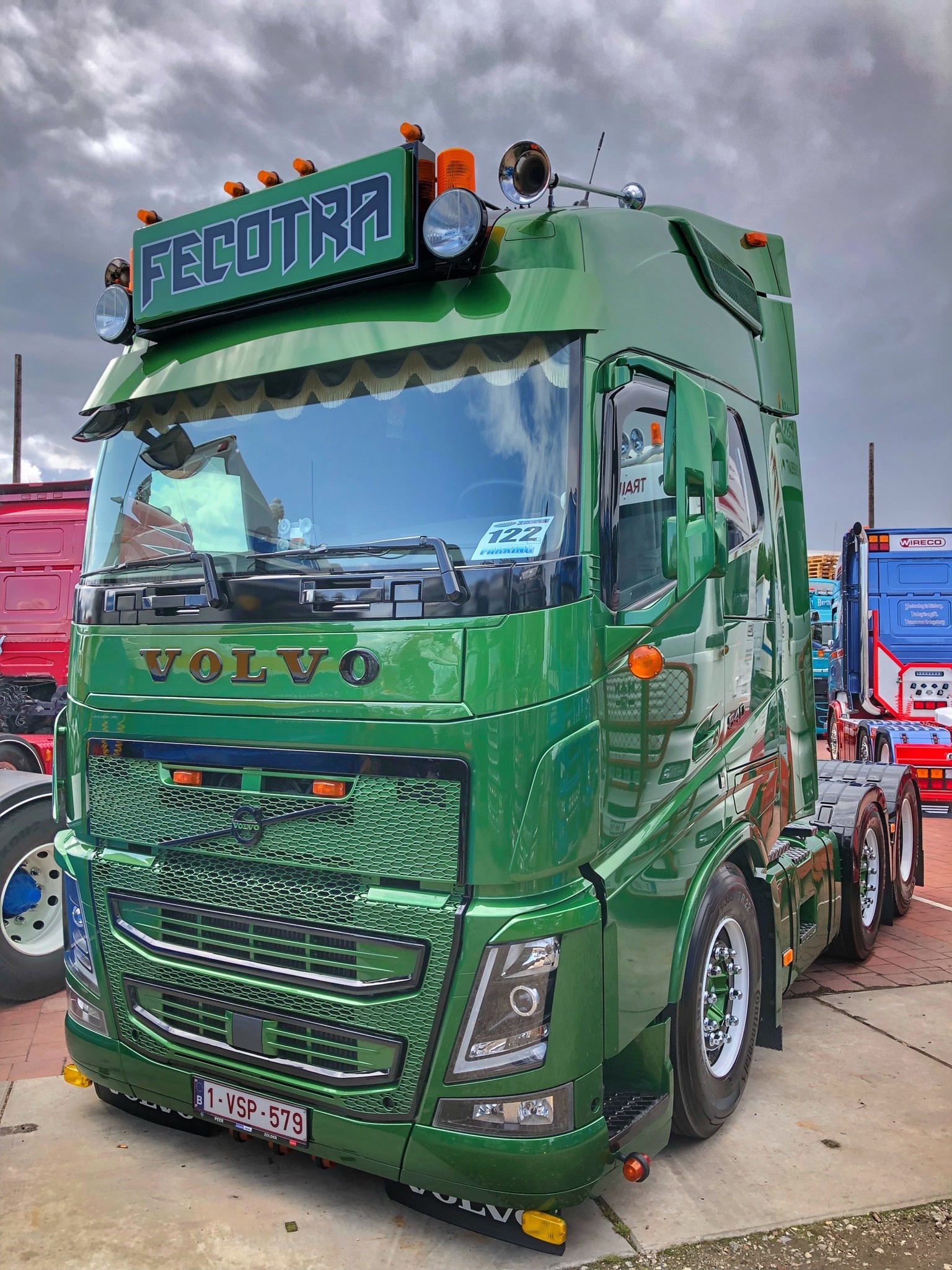 Fox Parts Zonneklep Volvo FH4/FH5/Aero + FM5 28,5cm