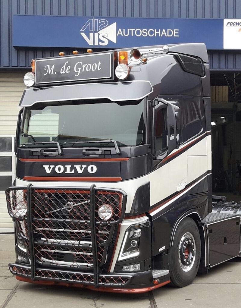 Fox Parts Zonneklep Volvo FH4/FH5/Aero + FM5 Custom 28,5cm