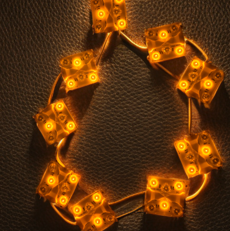 Ledstrip voor lichtbak schakelbaar warm wit/oranje 12/24v