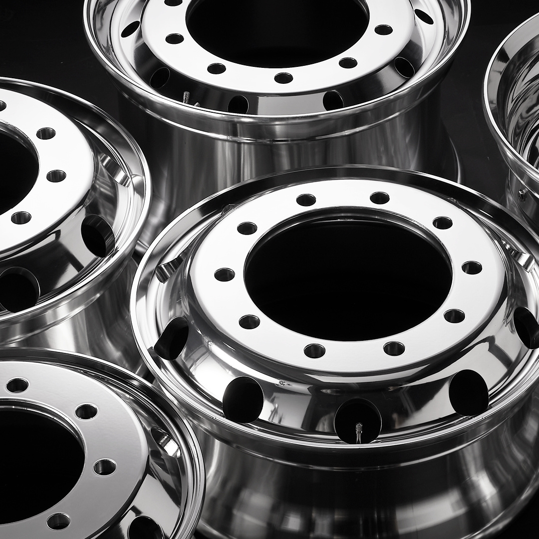 Omnius Wheels Chroom-Aluminium Velg voor Trailer Stuuras 22,5" x 11,75"