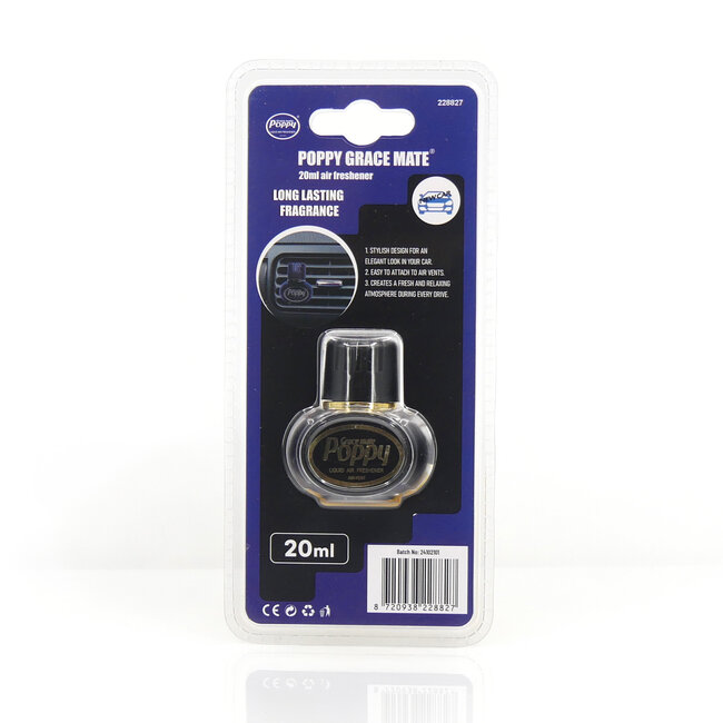 Poppy Grace Mate 20 ml vloeibare luchtverfrisser – Nieuwe auto