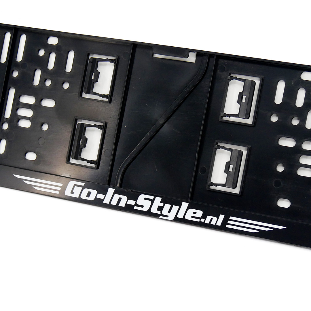 License plate holder GIS logo