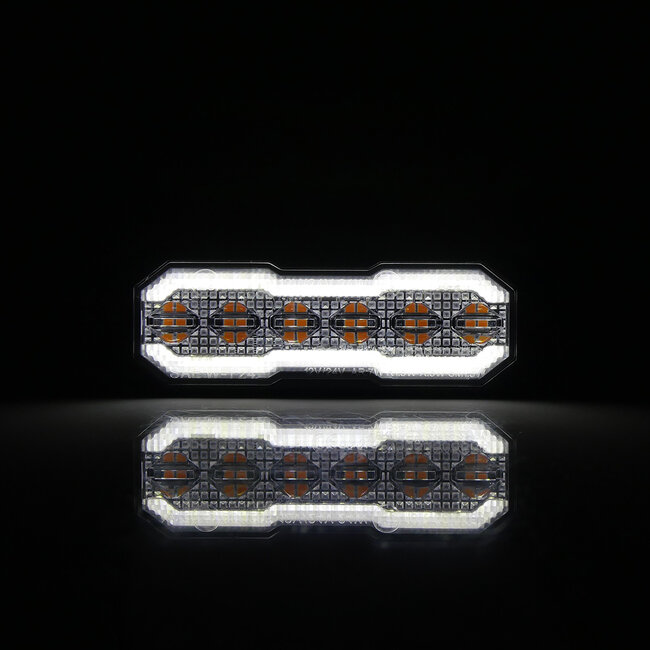 Flitser met Halo ring smoked lens