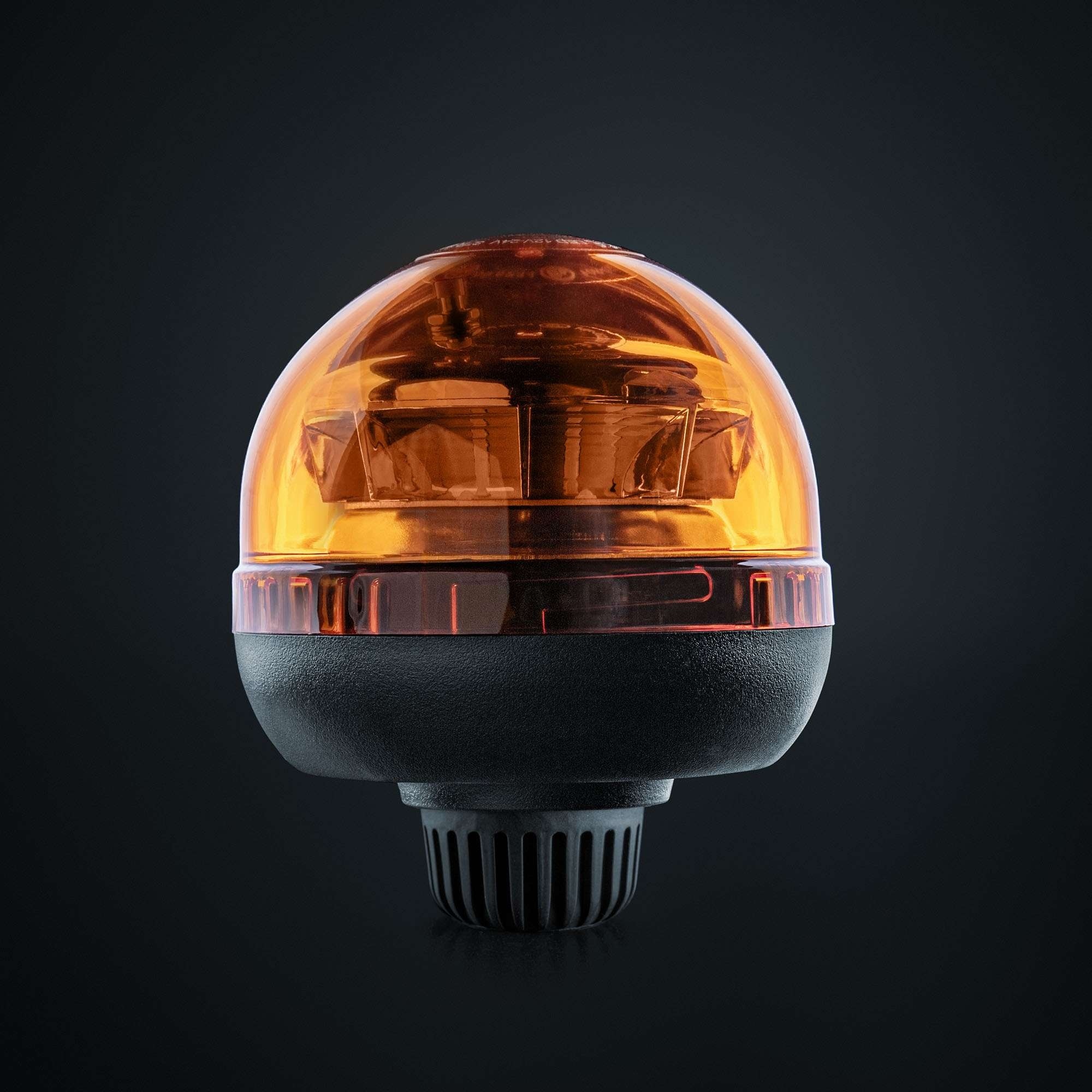 Strands Big Energy Warning Light Beacon Amber Lens Pole Mount