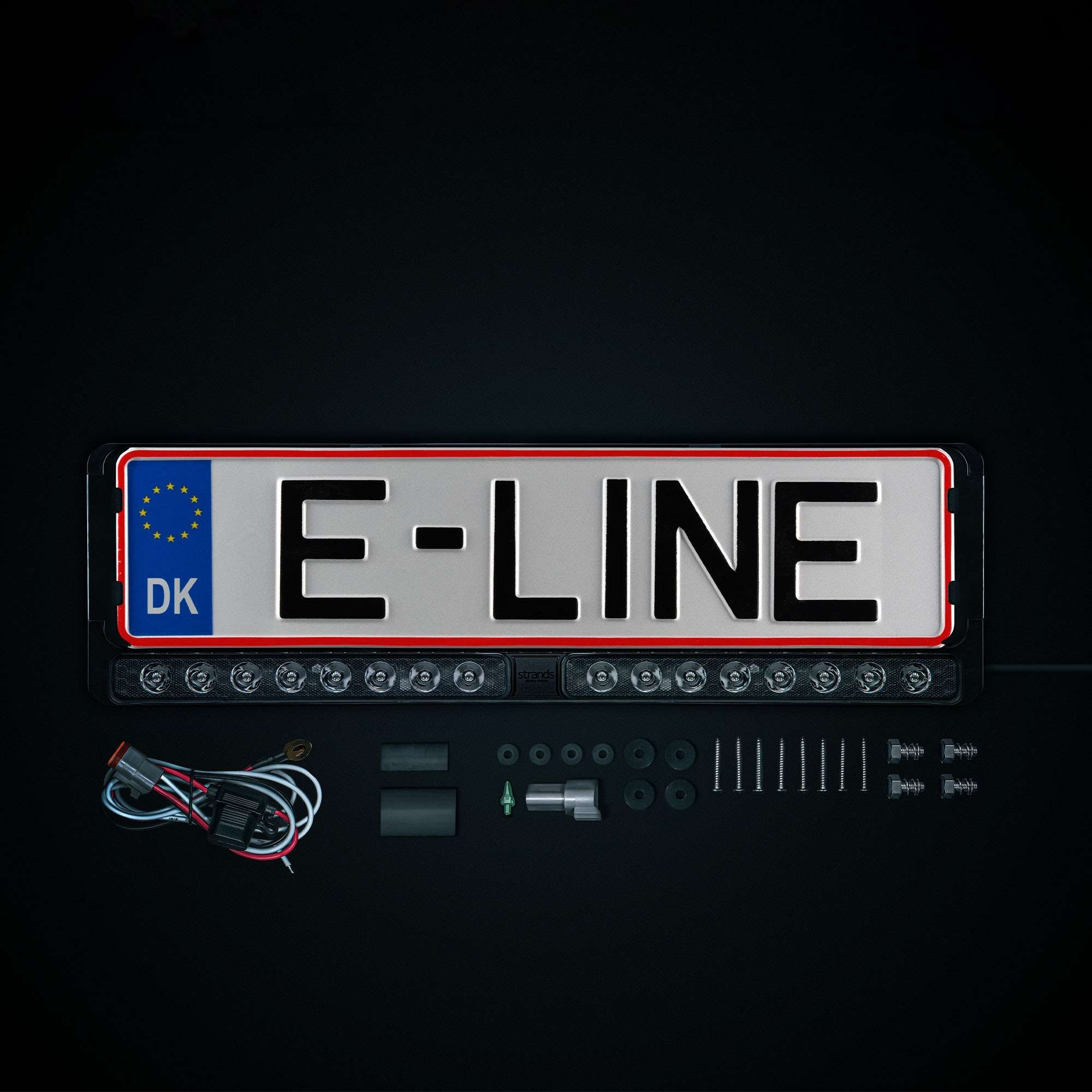 Strands Nuuk E-Line Duo Licence Plate Dk Led Bar