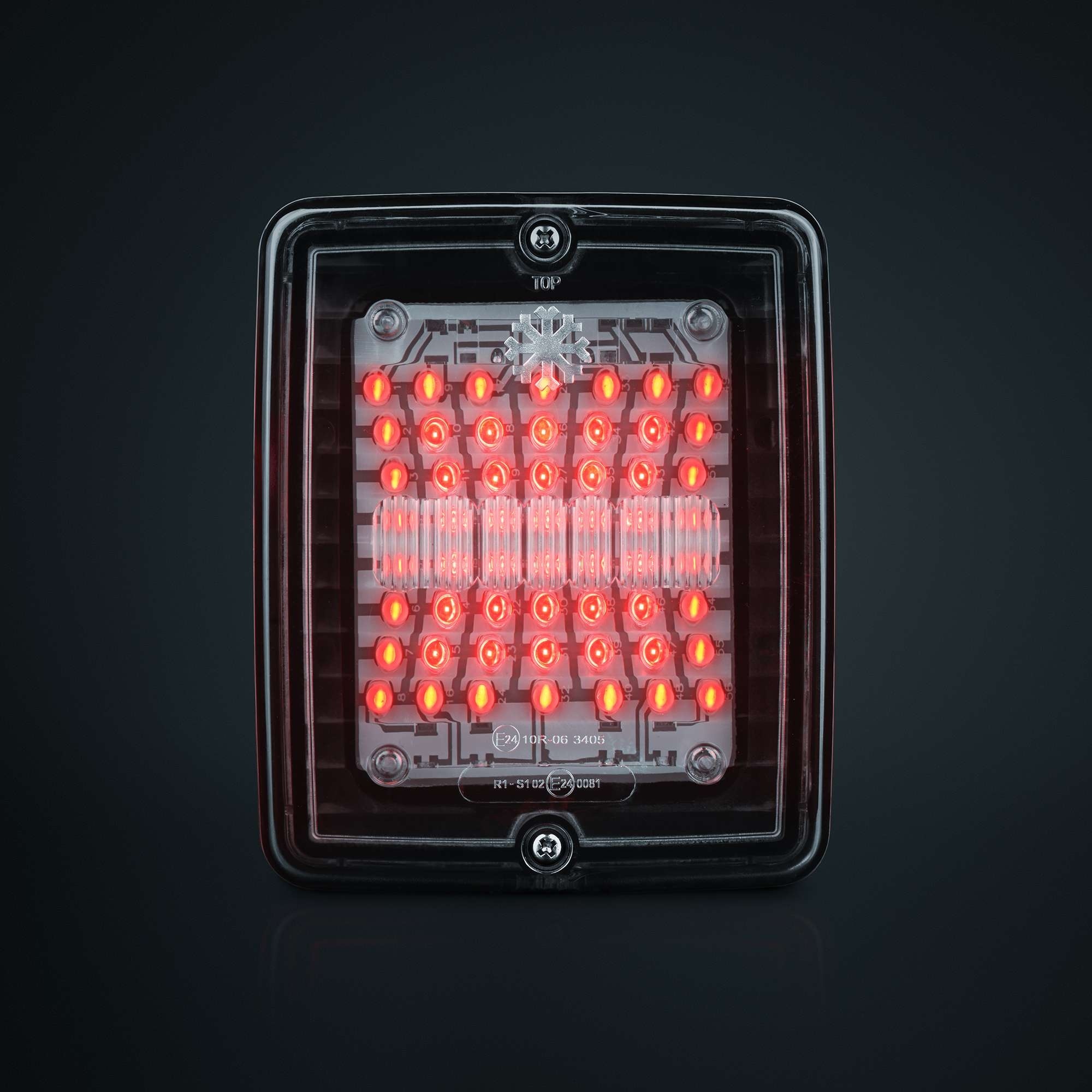 Strands Ize Led Taillight Clear Lens Square