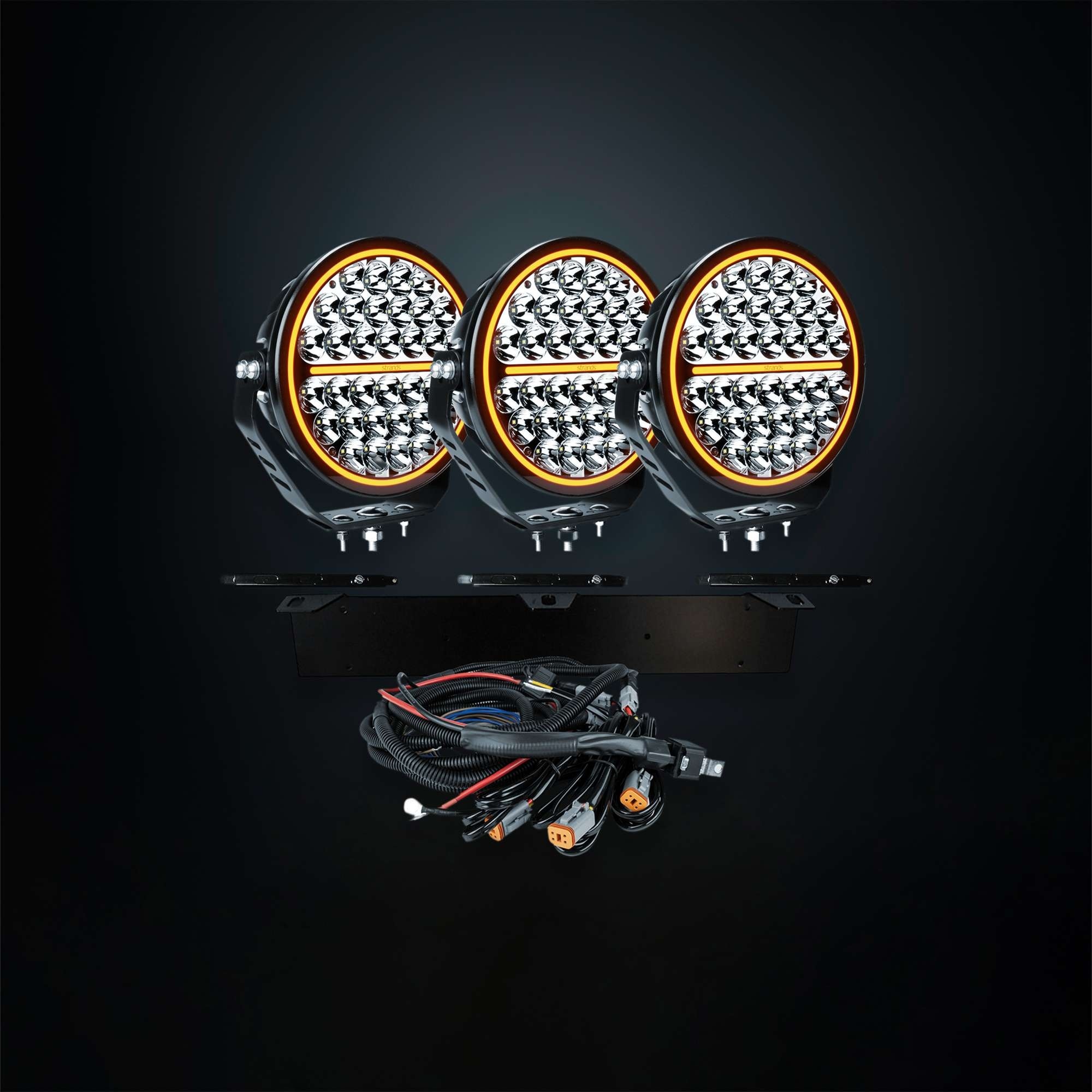 Strands Complete Kit 3X Siberia Nrs 9" Led Lights