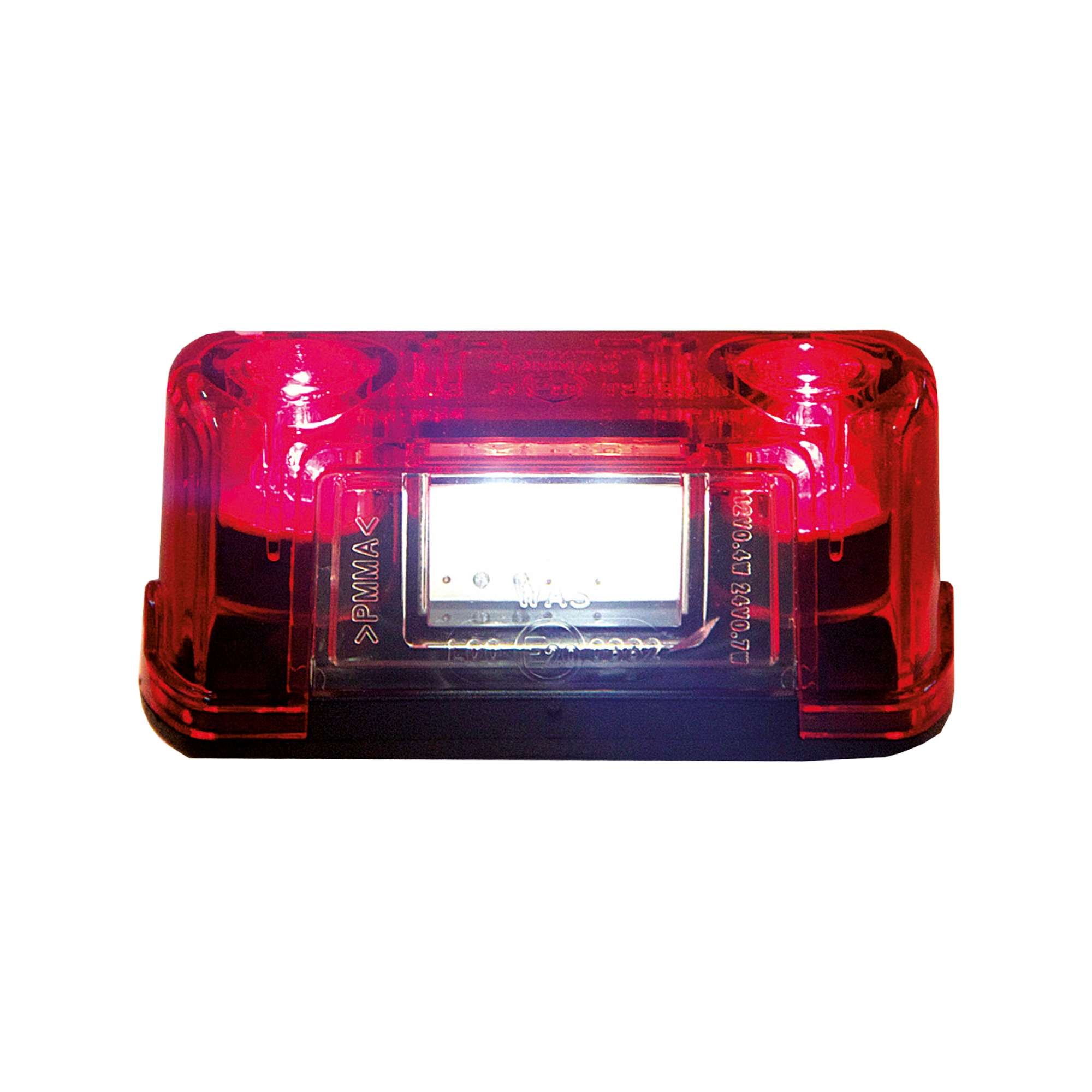 Strands Strands Licence Plate Light White 4 Led, Red