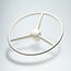 Omnius Three-spoke Steering Wheel 50cm White