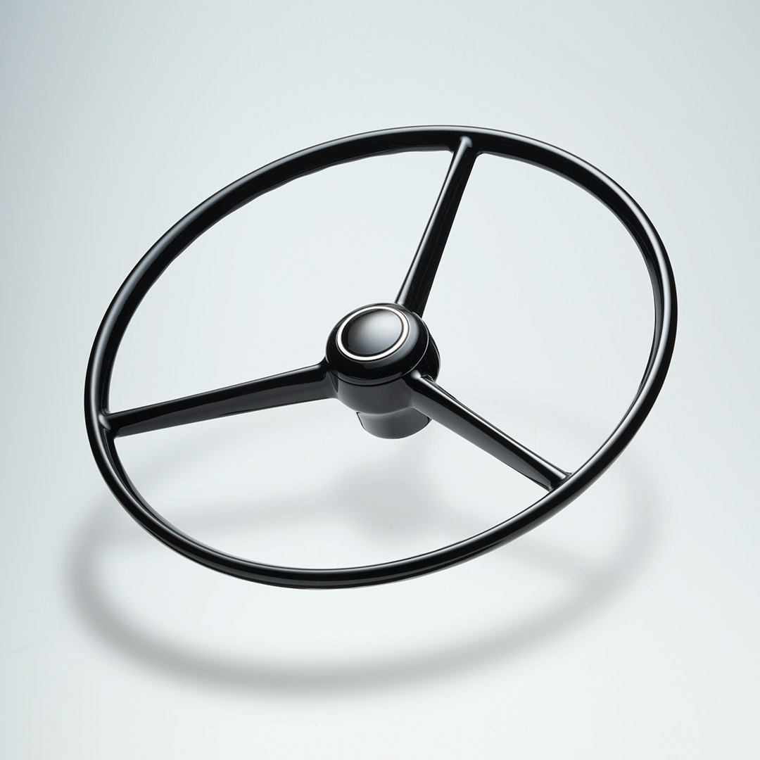 Omnius Three-spoke Steering Wheel 50cm Black