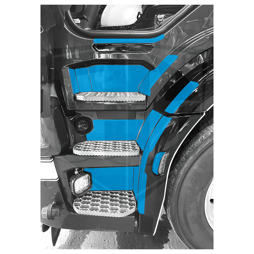 Clear Defend Entry step PPF Scania NG G-series