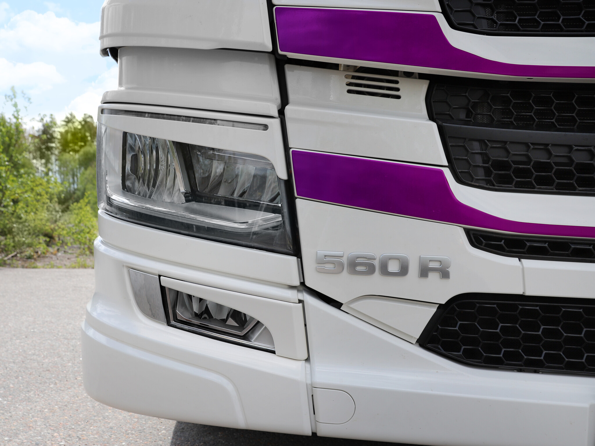 Fog lights Eyelids Scania NG