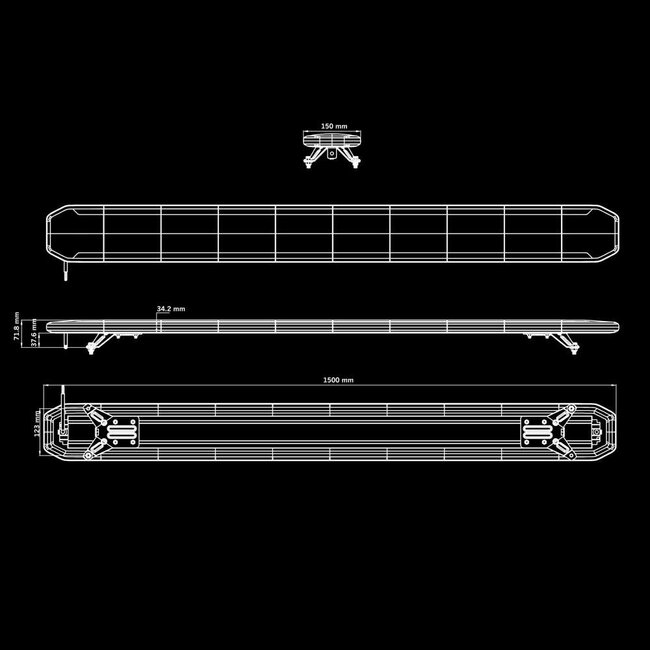 Skylord SKYN1 EXP Zwaailampbalk 1500mm