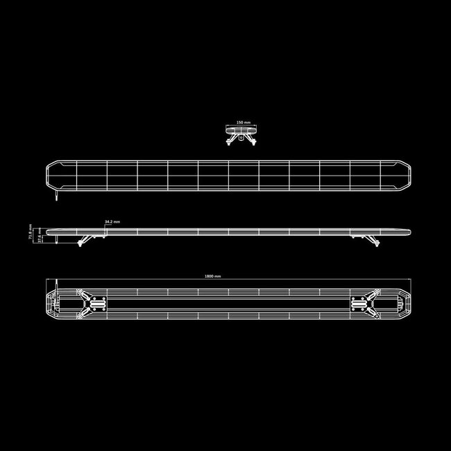 Skylord SKYN1 EXP Zwaailampbalk 1800mm