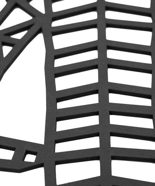 Casa Sentir Wanddecoratie - Geometrische Olifant - Zwart