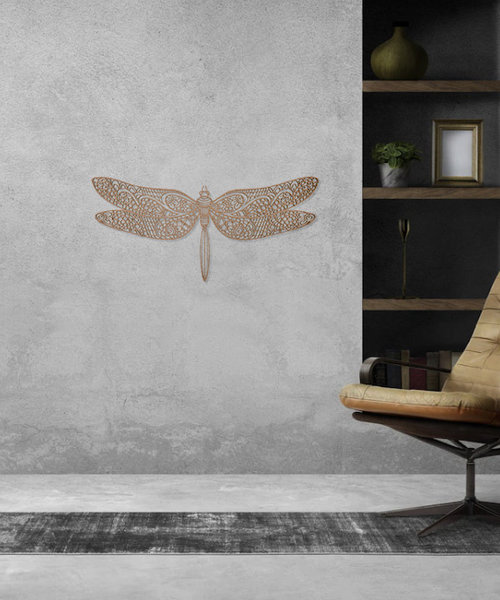 Casa Sentir Wanddecoratie - Libelle - Naturel