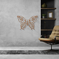 Casa Sentir Wanddecoratie - Vlinder Flower - Naturel