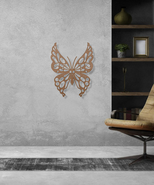 Casa Sentir Wanddecoratie - Vlinder Ruddy - Naturel