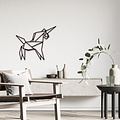 Casa Sentir Wanddecoratie - Origami - Eenhoorn
